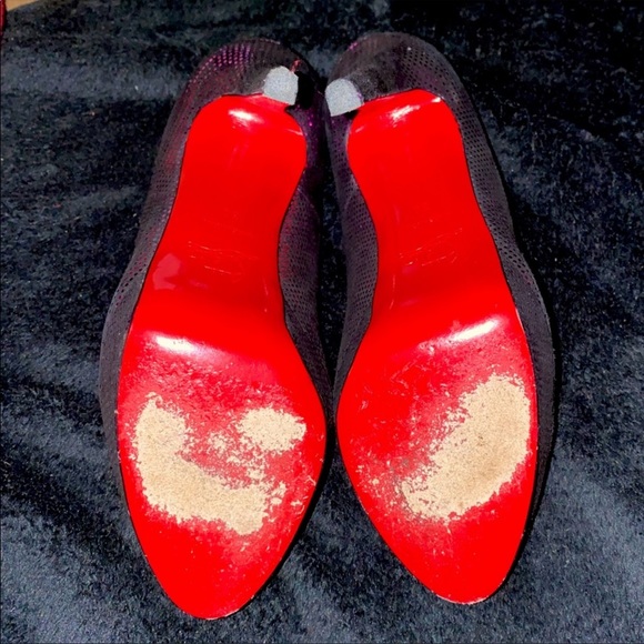 ❌ SOLD ❌ Authentic Christian Louboutin Banana 120 FUXIA suede - Picture 4 of 6